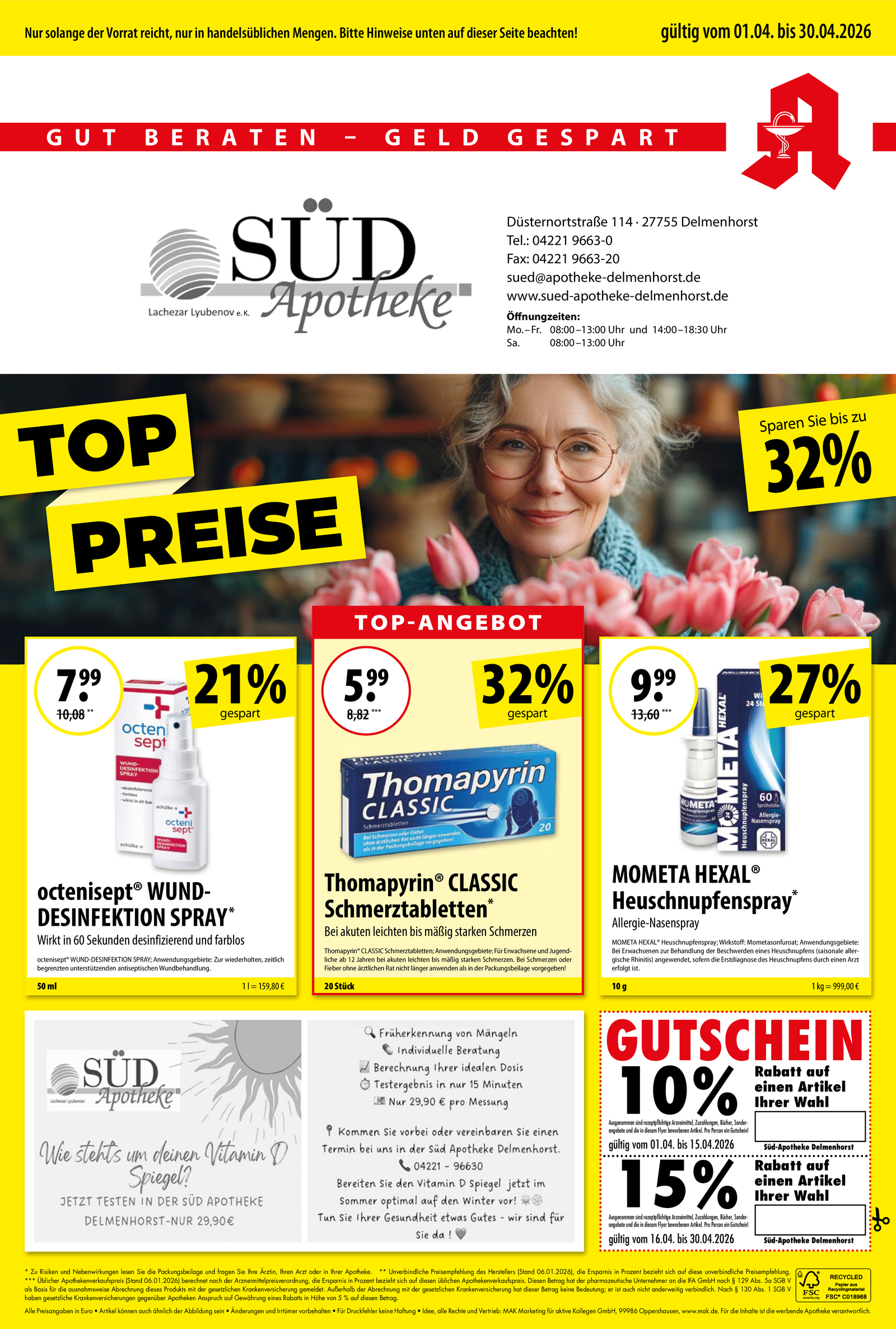 Angebotsflyer Seite 1